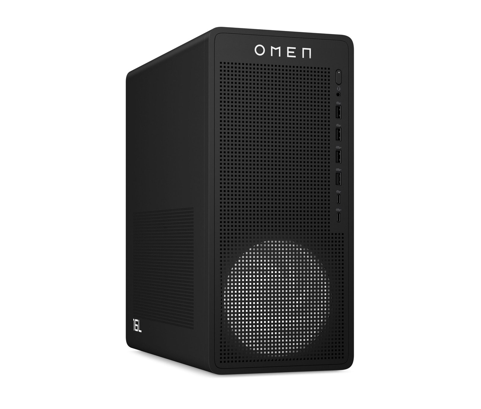 OMEN 16L Gaming Desktop TG03-0055m PC, Windows 11 Home, AMD Ryzen™ 5, 16GB RAM, 512GB SSD, AMD Radeon™ RX 7600, Black - 图片 3
